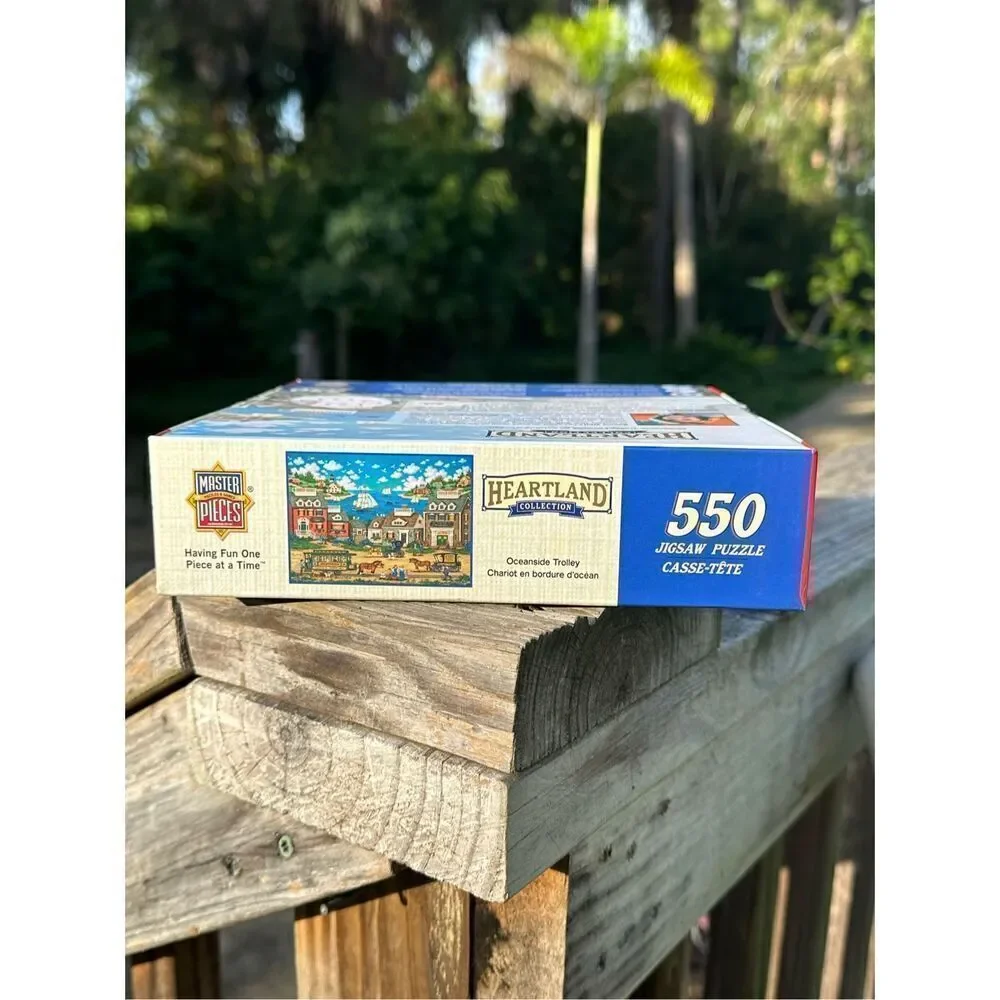 Heartland Collection Ocean Trolley 550 Jigsaw Puzzle 24x18 Inches